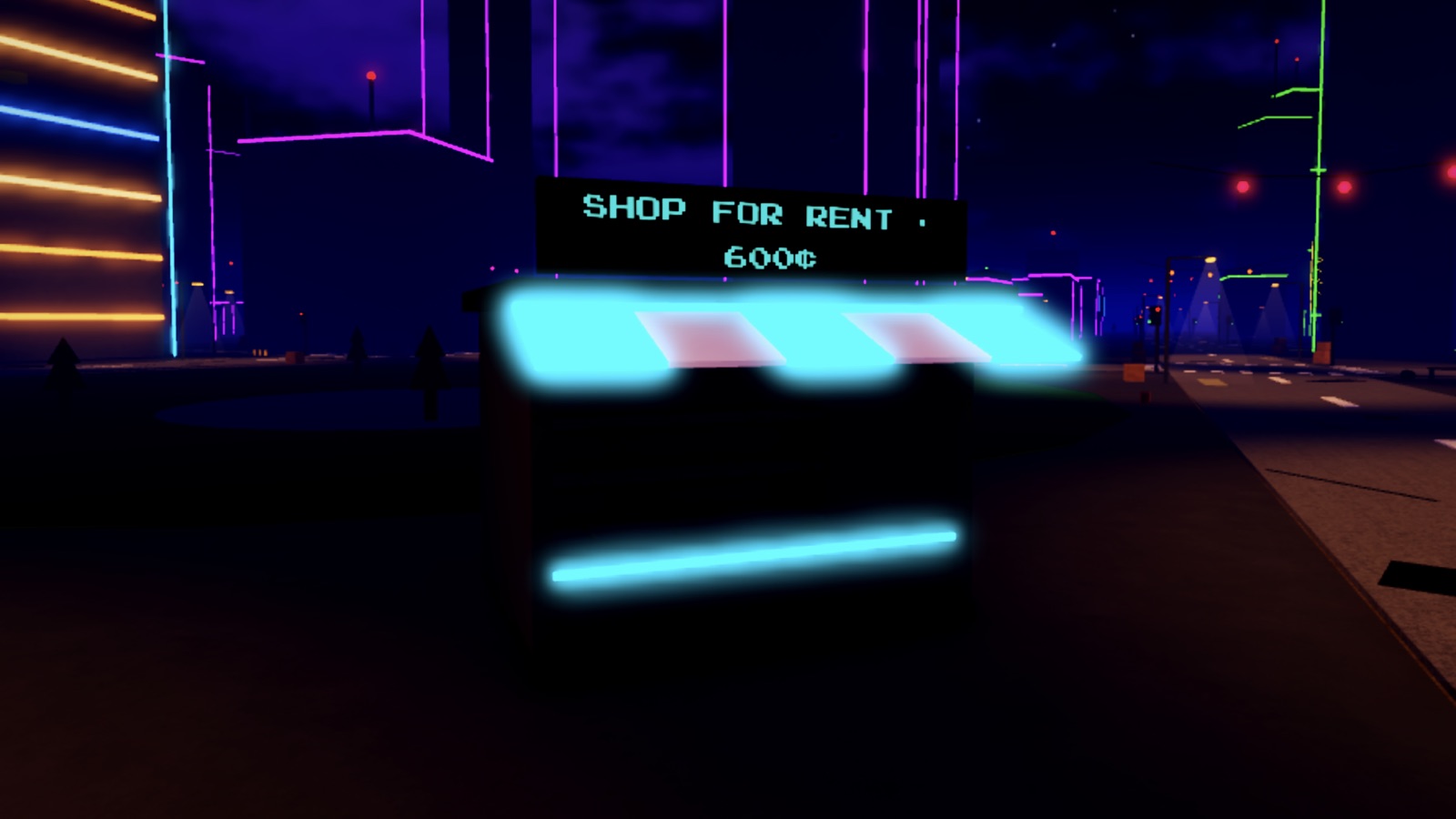 A kiosk for rent on the plaza, ready to become your shop